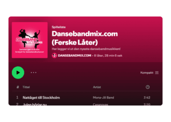 Følg Dansebandmix.com på Spotify